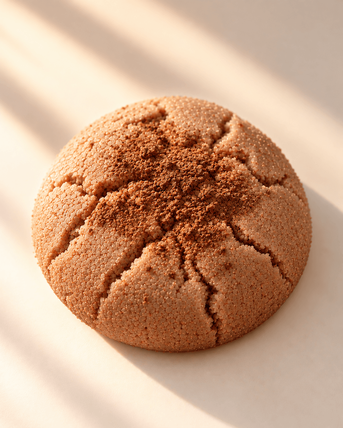 Cocoa Dusted Cracked Dome Cookie