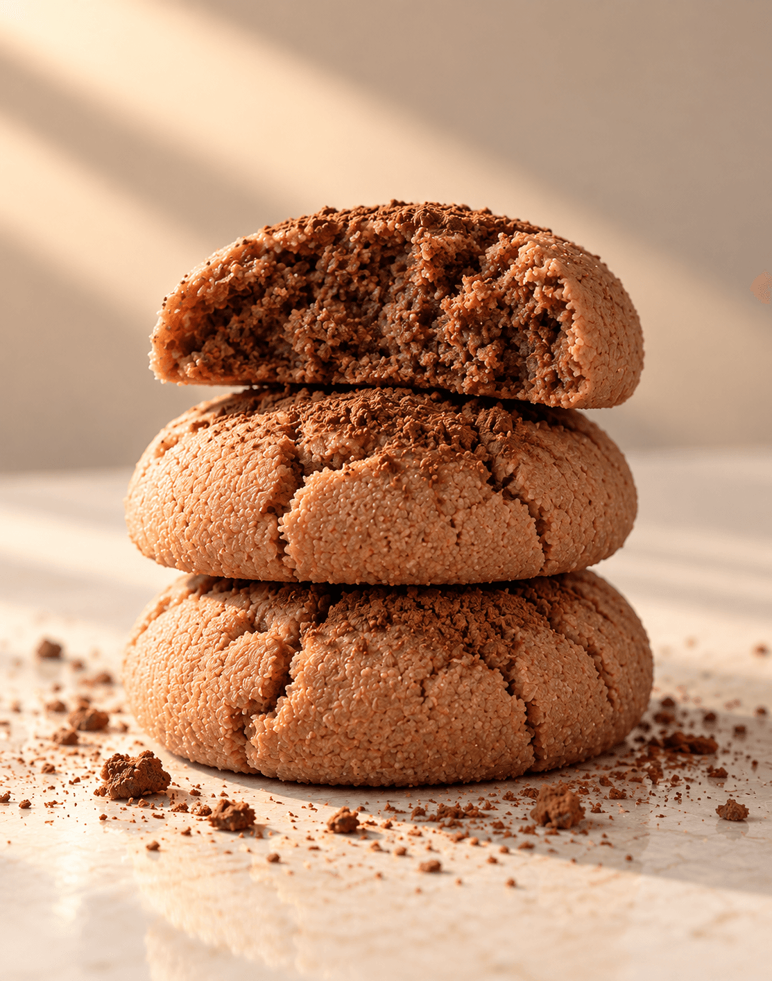 Rustic Chocolate Cookie Stack